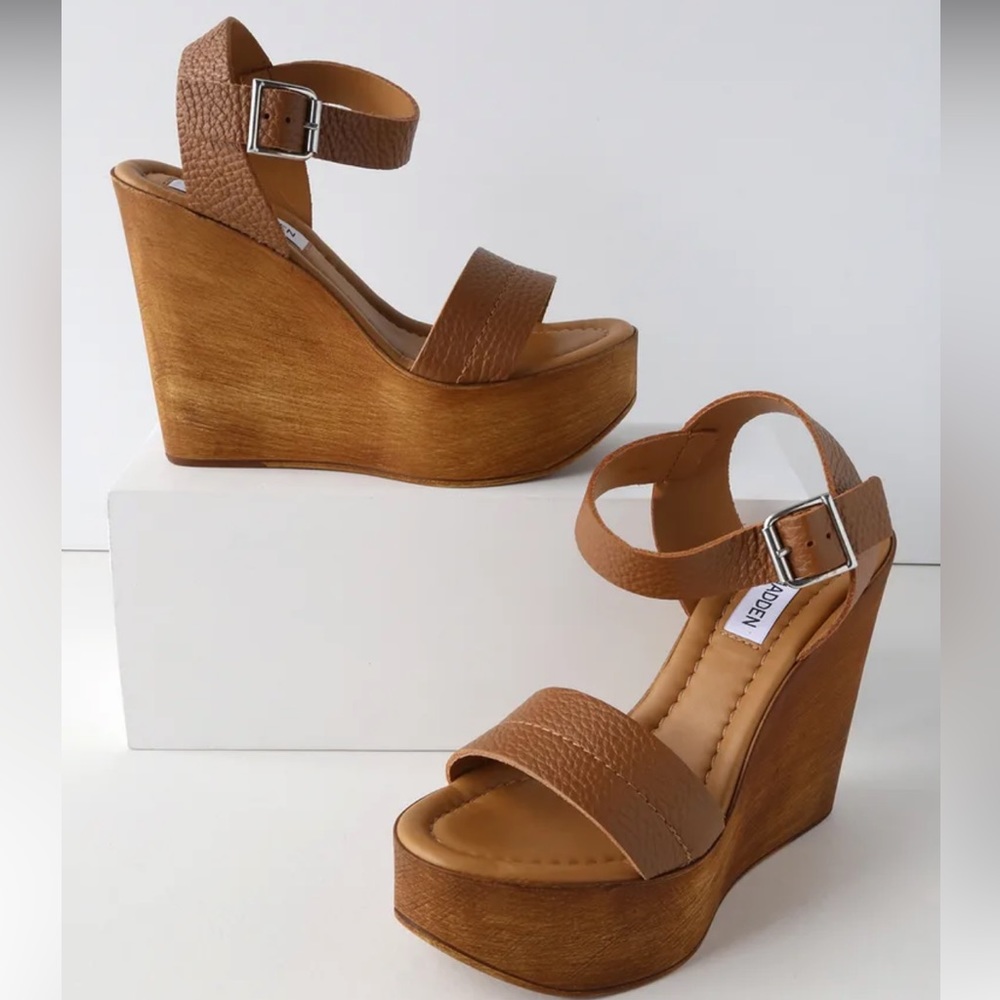 Steve Madden heeled sandals in brown